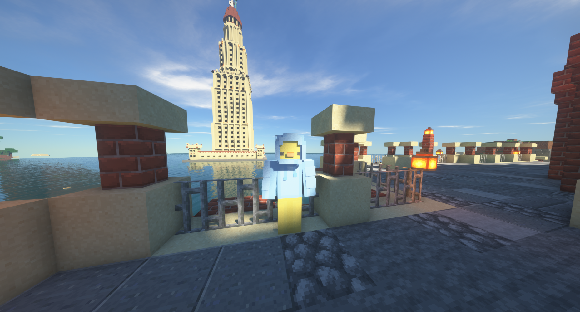 sandyz на фоне Александрийского маяка