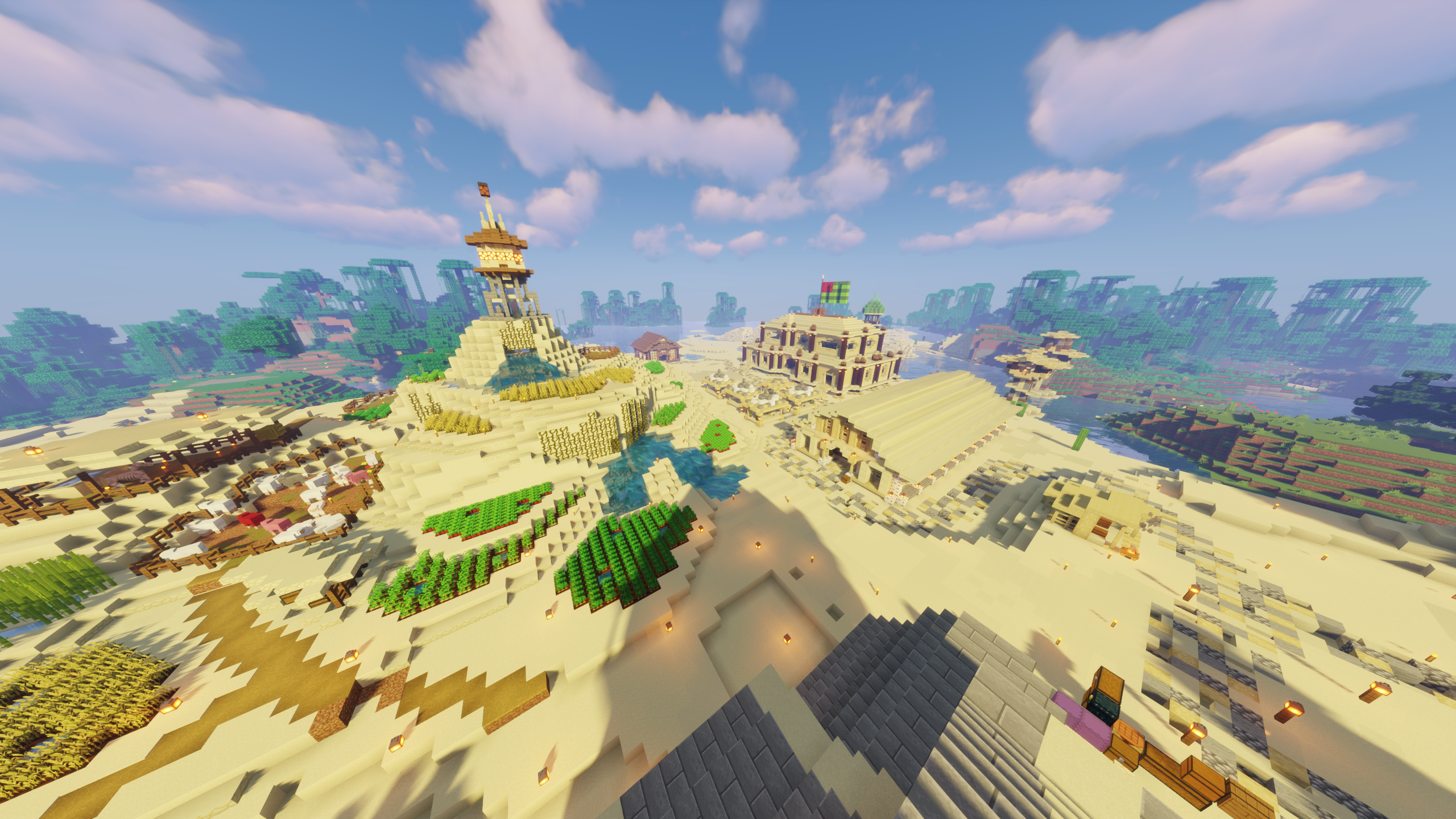 Вид на город