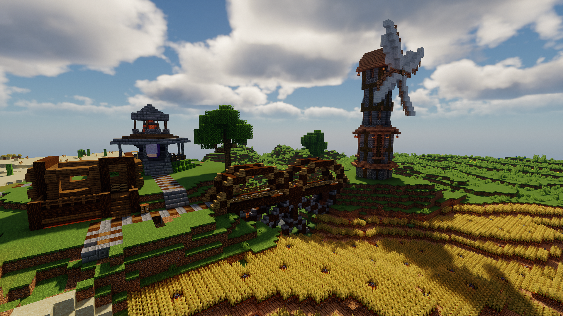 Вид на мельницу