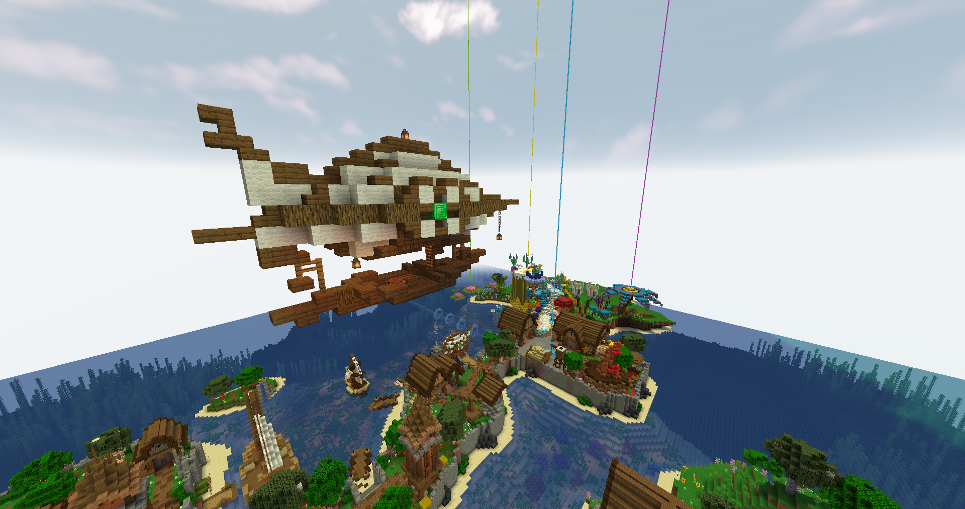 Общий вид на город и дирижаБль