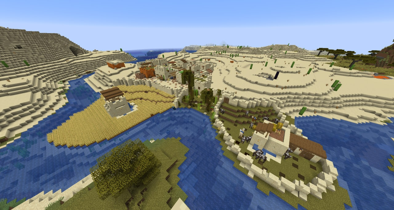 Вручную построенная деревня игрока Pedrilko на первом сезоне