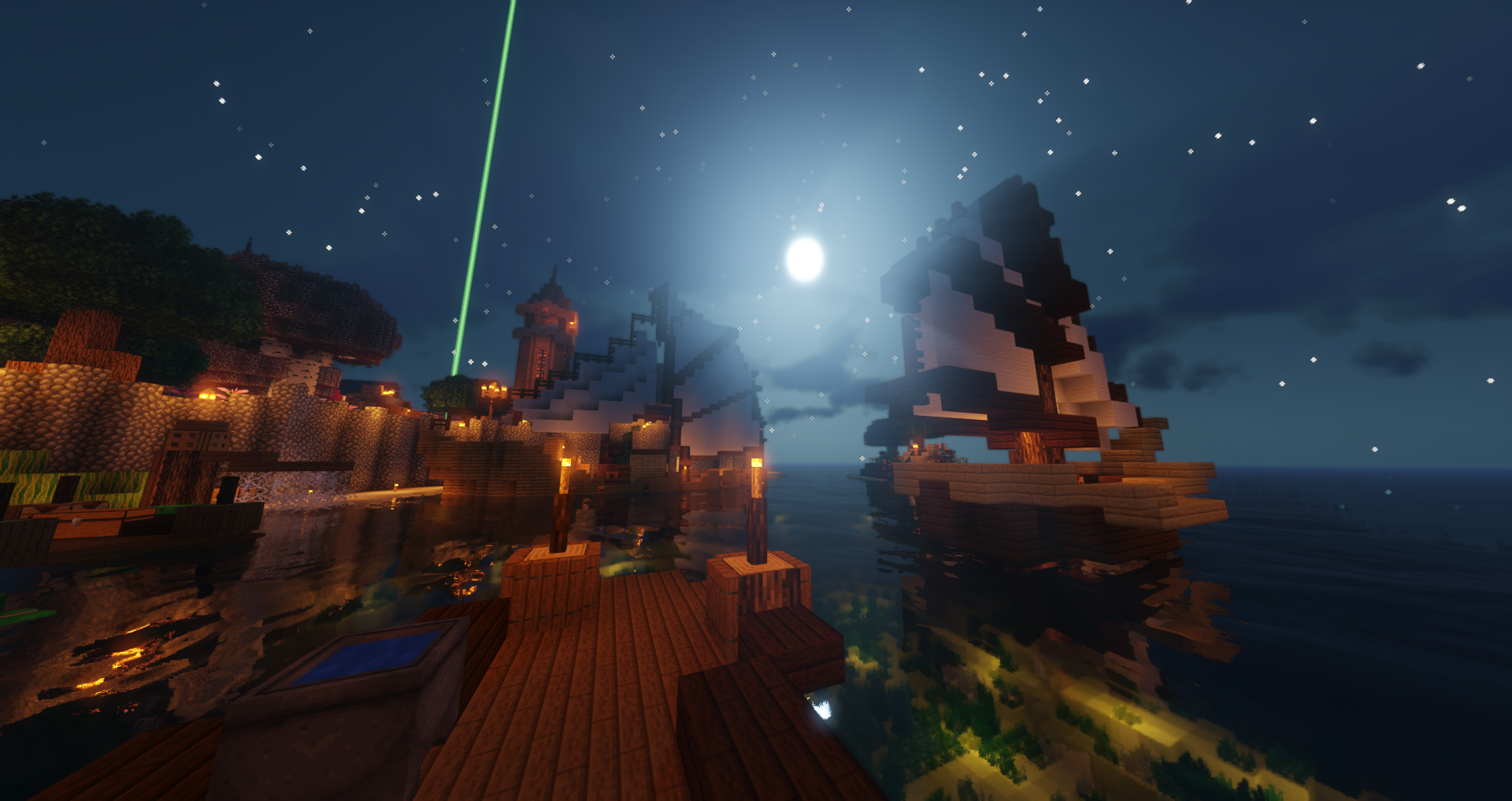 Новый порт, вид ночью