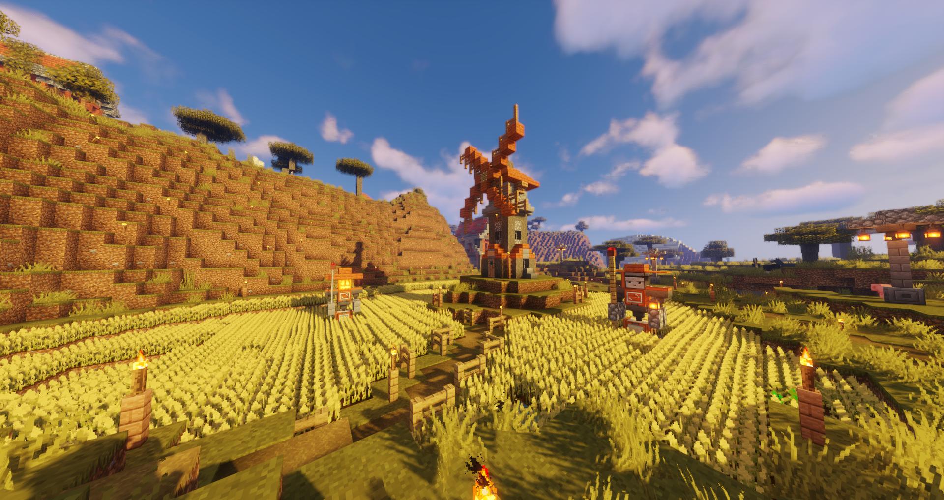 Городская ферма с мельницей