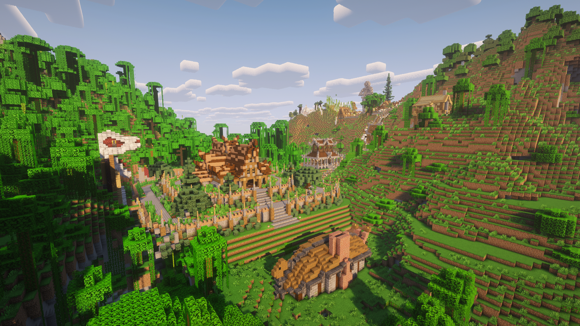 Общий вид нижней части города